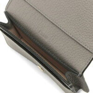 Chloe Cashmere Wallet Gray Holder Business Alphabet
